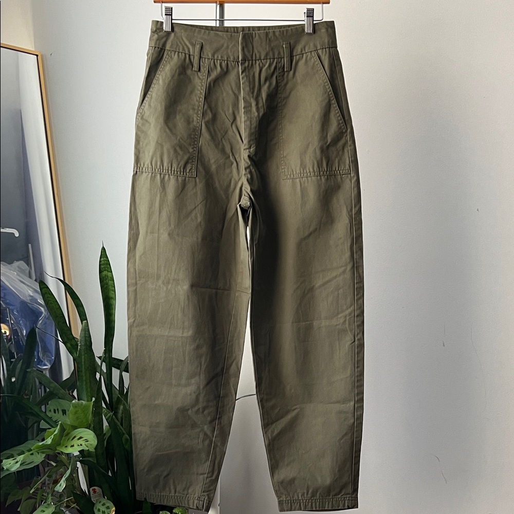 Mango olive green Khaki Chinos 8